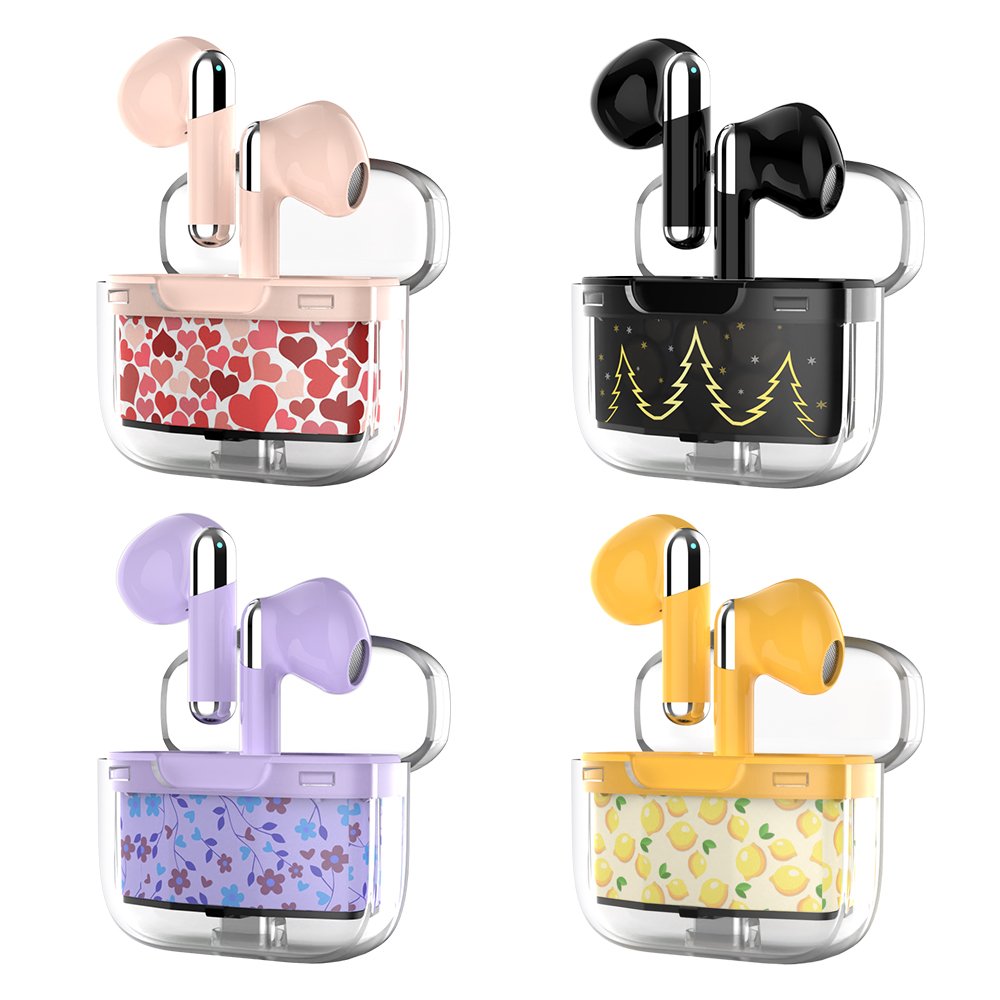 2024 Wireless Earphone Support UV Patterned Customization 4 Mic ENC Earpiece New V5.3 TWS Earbuds