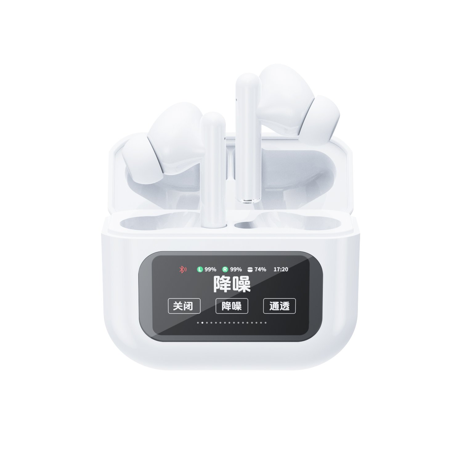 KW07 noise cancelling tws earphones wireless earbuds gaming in-ear headphones for iphone 15 pro max