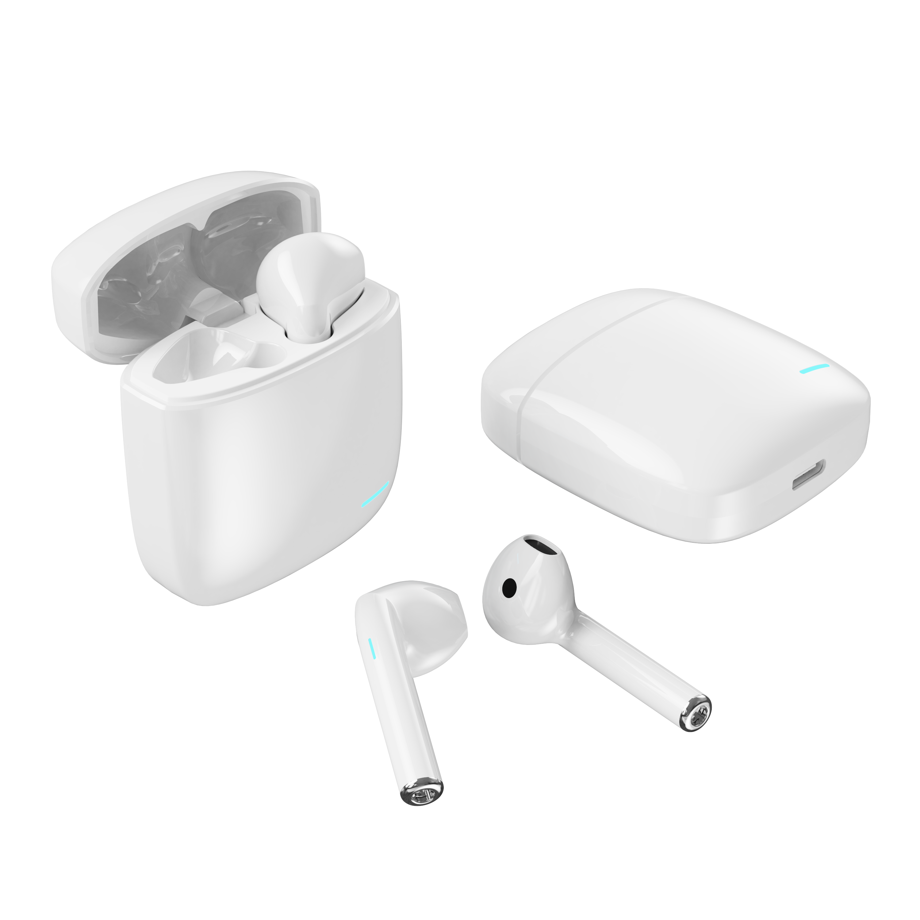 Portable Bluetooth earphones TWS in ear earbuds, truly wireless hands-free earphones