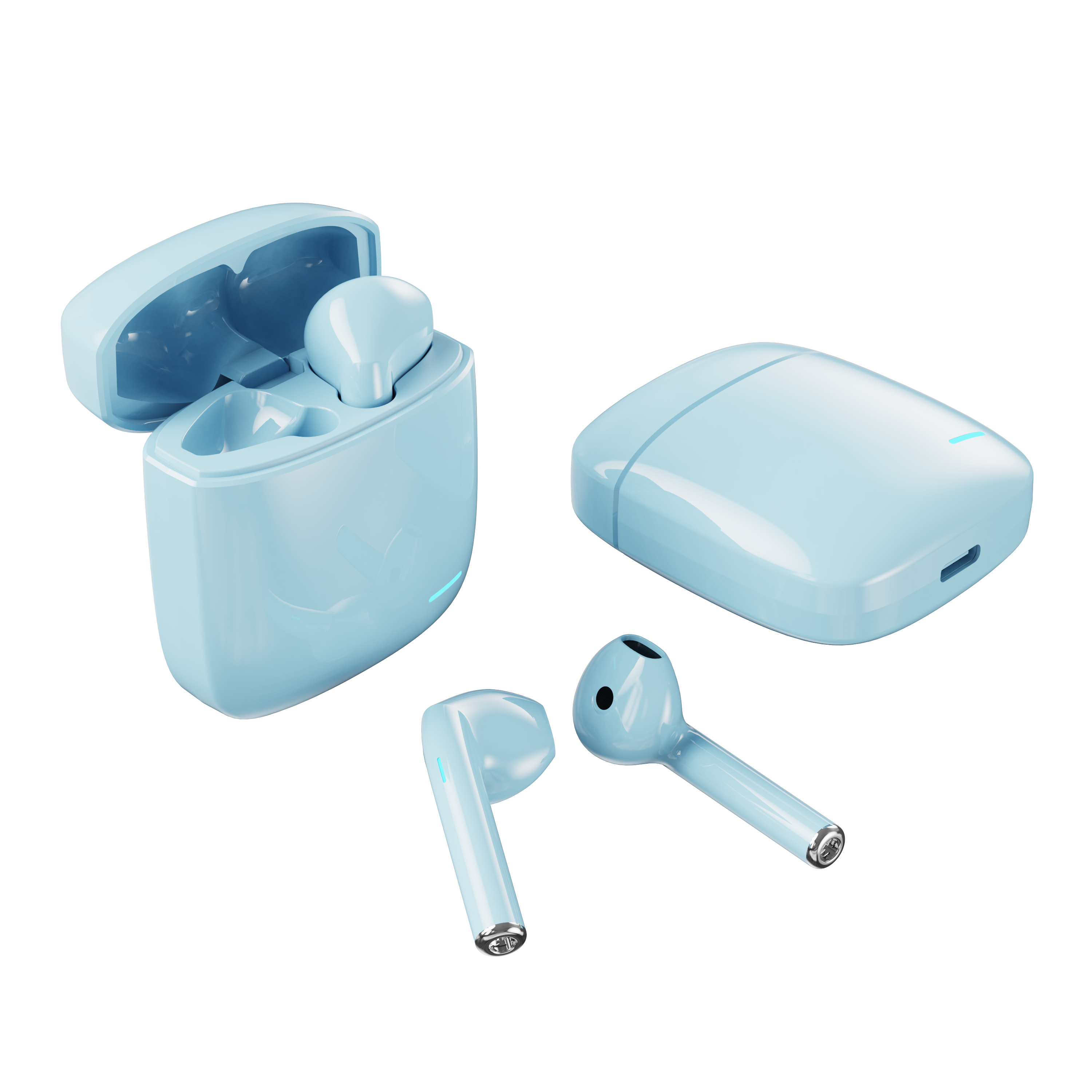 Portable Bluetooth earphones TWS in ear earbuds, truly wireless hands-free earphones