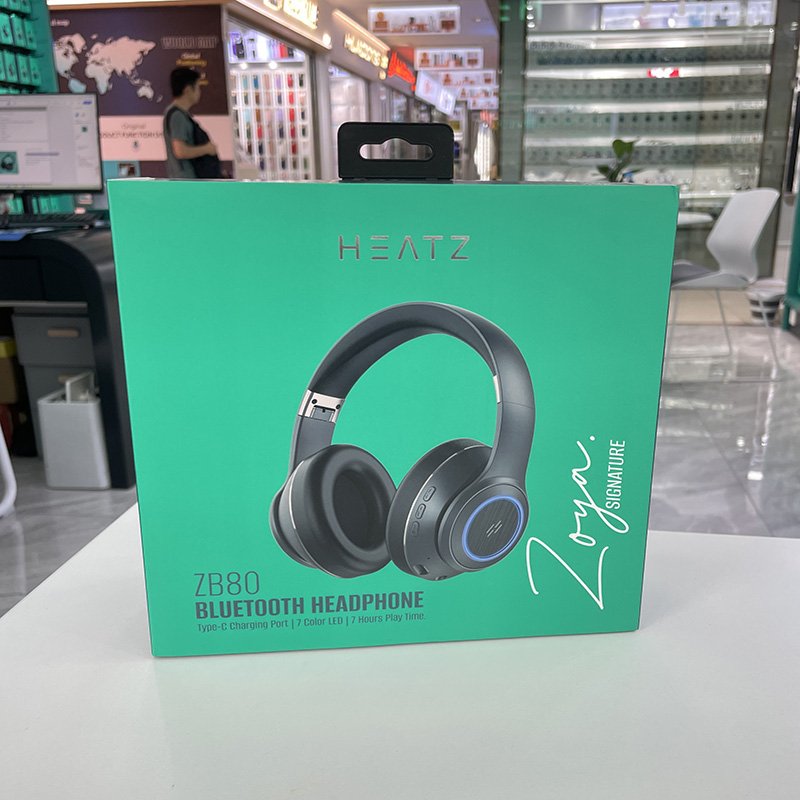 HEATZ ZB80 Noise Cancelling TWS Earphones & Headphones with 3.7/400MAH Battery Bluetooth Headphones