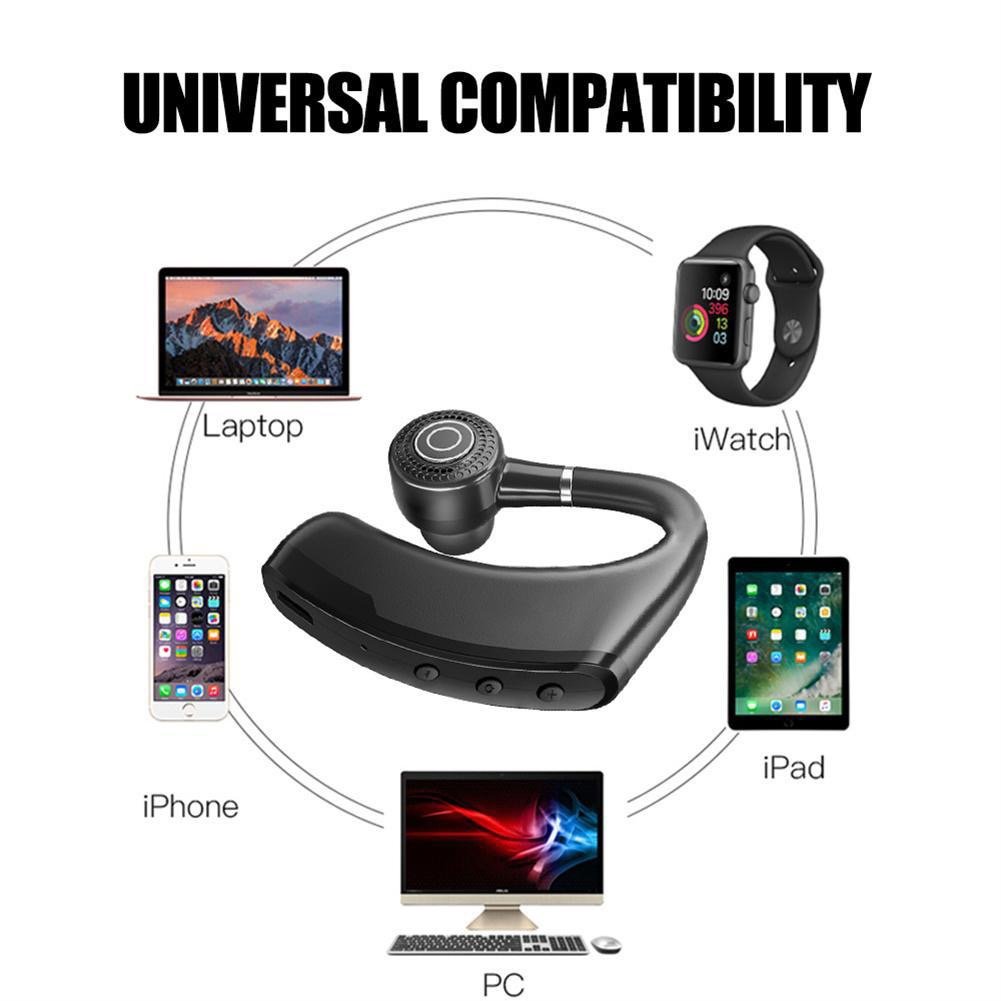 V9 Original Brand New Business TWS Earbuds Wireless Single Side Earphone with Earhook Design Telephone Headphones