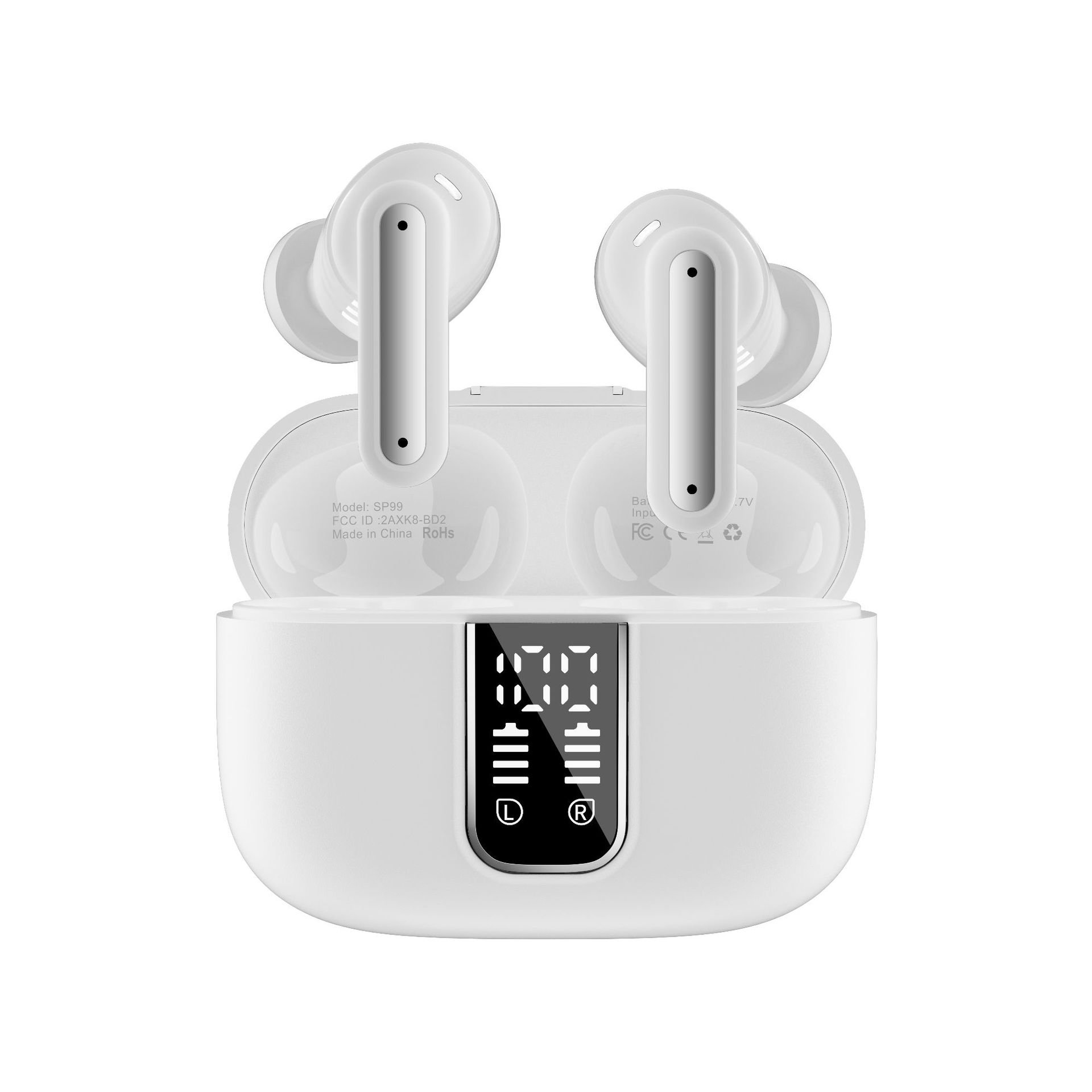 2024 New SP99 Air2 Tws Earbuds ANC/ENC Active Noise Cancelling Blue /tooth Headphone in-Ear Wireless Earphone