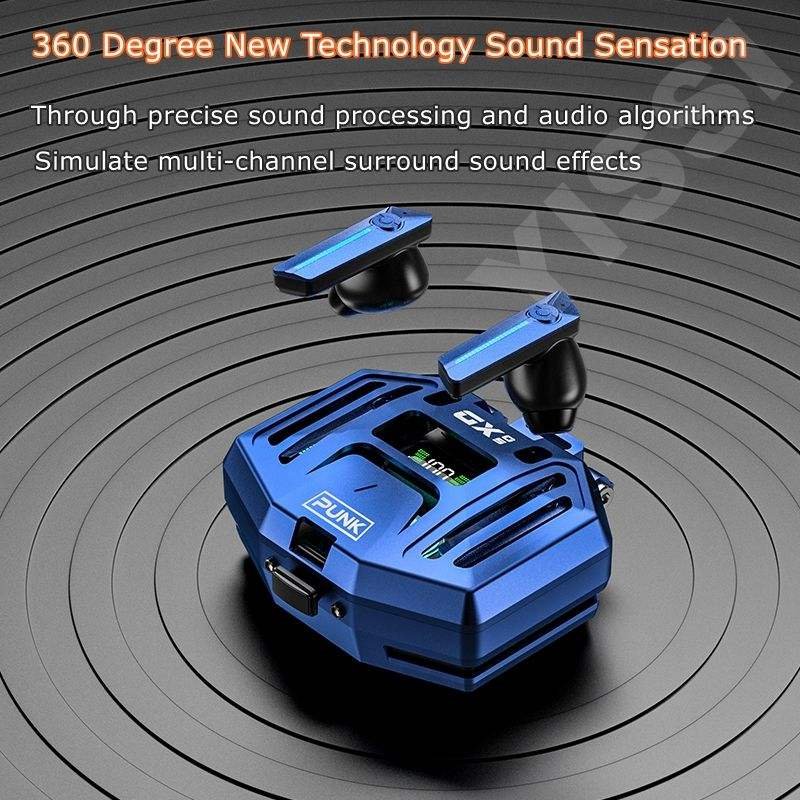 DX05 Earphone TWS Wireless Headphone Noise Cancelling Gaming Headset LED Digital Display Earbuds With Earphone Power Bank