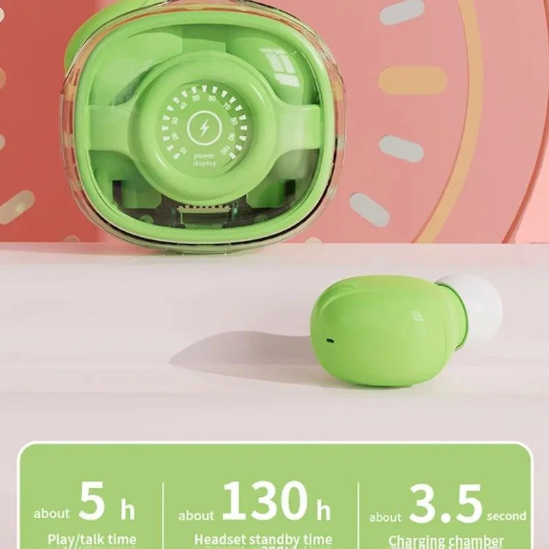 2024 New Arrival M26 Transparent Earbuds In-ear Headphones Wireless Ear Buds ENC Tws Cute Earphone For Girl