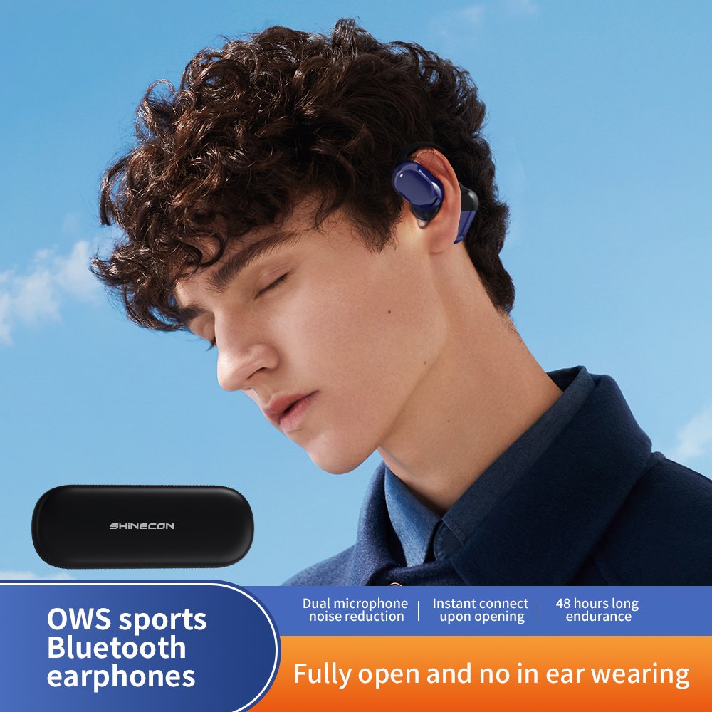 True Wireless Gaming Earphones LED Digital Display Low Battery Latency Motion E-Sports Non-Noise Cancelling TWS Bone Headphones
