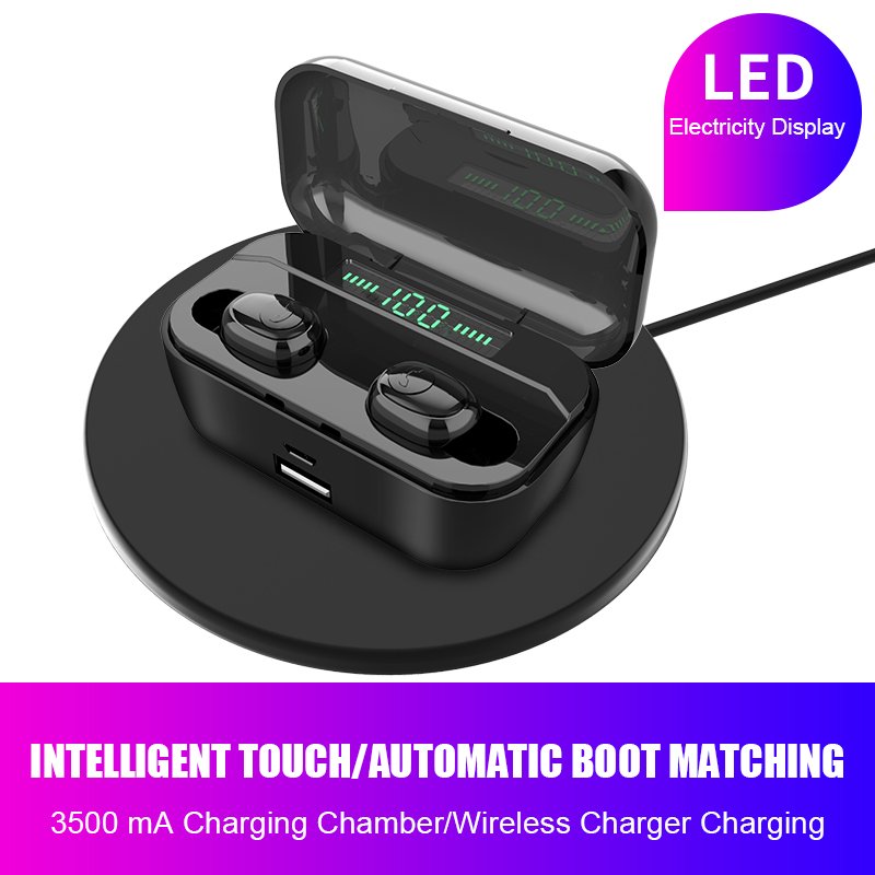 G6S Wireless Smart Digital Display LED Earbuds HD Call Charging Multi-Function Automatic Noise Cancelling TWS Earphones