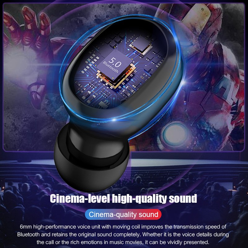 G6S Wireless Smart Digital Display LED Earbuds HD Call Charging Multi-Function Automatic Noise Cancelling TWS Earphones