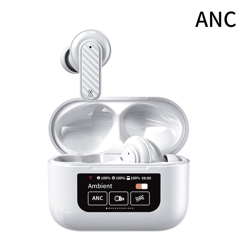 N1 earphone Wireless Headphone TWS game sport Earbud ANC Active noise cancellation ENC color screen touch control for iphone