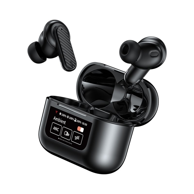 N1 earphone Wireless Headphone TWS game sport Earbud ANC Active noise cancellation ENC color screen touch control for iphone