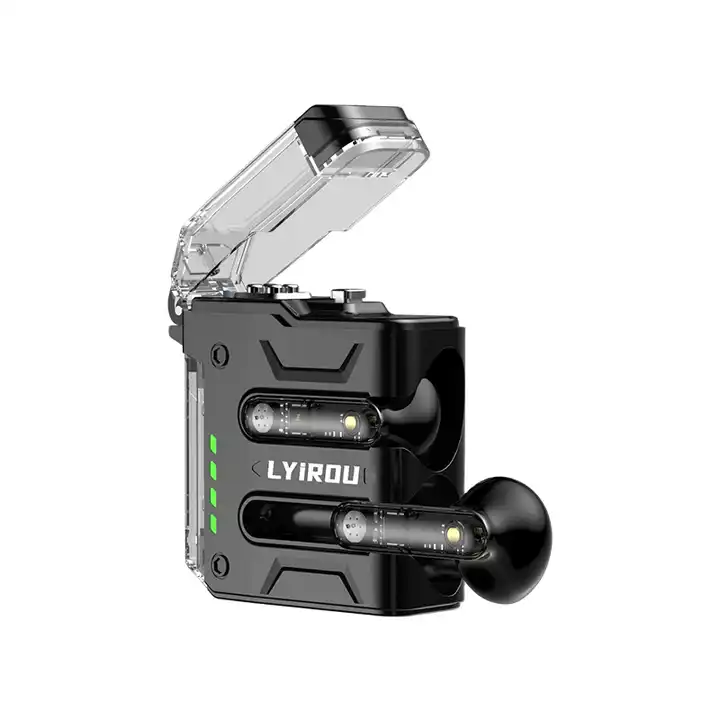 2023 New Design Low Power Consumption Tws Earbuds 65ms Low Latency BT Earphone With Electric Arc Lighter