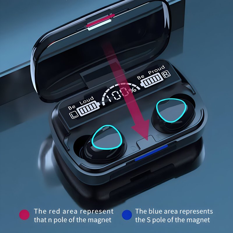 Top Quality IPX7 Waterproof M10 Wireless Earbuds Noise Cancelling TWS Earphones Headphones With LED Display