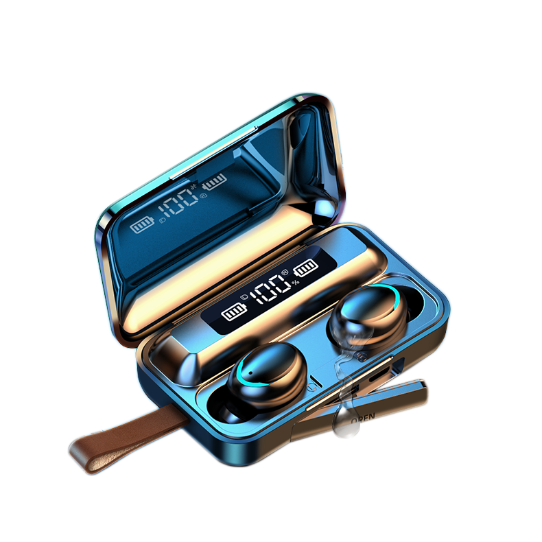 F9 2023 Hot sale 9D Wireless Earphone Stereo Sports Earbuds TWS BT 5.0 Earphones Headsets With Charging Case