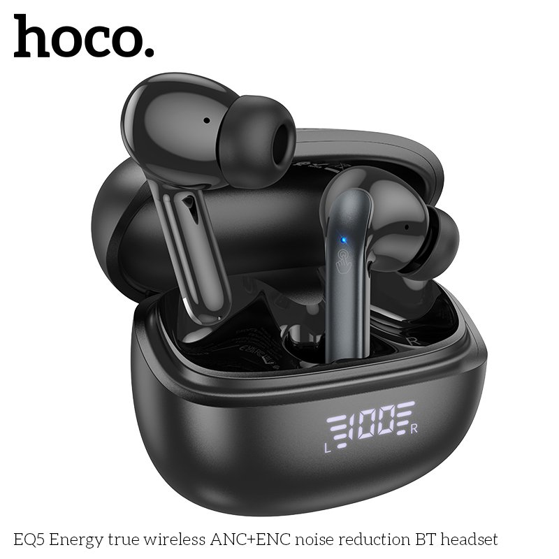 HOCO EQ5 ANC+ENC Noise Reduction Bluetooth earbuds Wireless earphones Sport stereo headset for apple Android Mobile phone