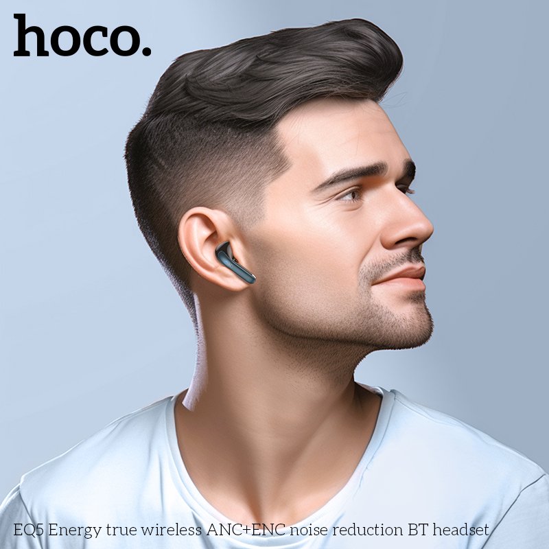 HOCO EQ5 ANC+ENC Noise Reduction Bluetooth earbuds Wireless earphones Sport stereo headset for apple Android Mobile phone