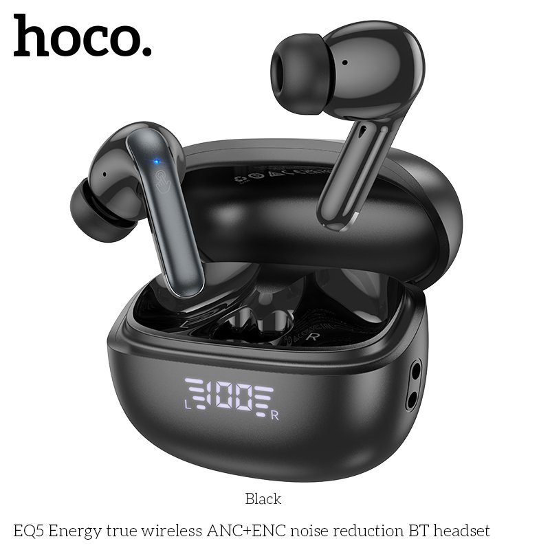 HOCO EQ5 ANC+ENC Noise Reduction Bluetooth earbuds Wireless earphones Sport stereo headset for apple Android Mobile phone