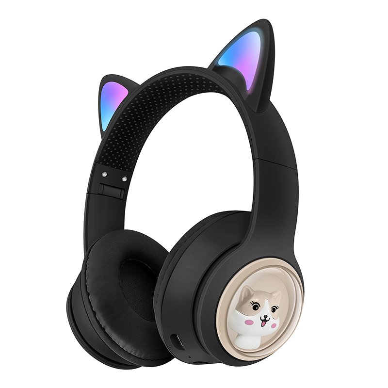 Hot Selling Wireless Headphones Stereo Hifi Headset Gaming Headphone Blue-tooth Earphone Cute Cat Ear Headphones support TF card