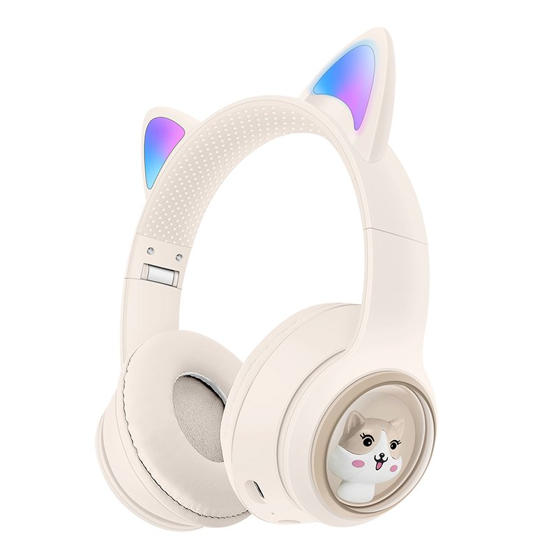 Hot Selling Wireless Headphones Stereo Hifi Headset Gaming Headphone Blue-tooth Earphone Cute Cat Ear Headphones support TF card