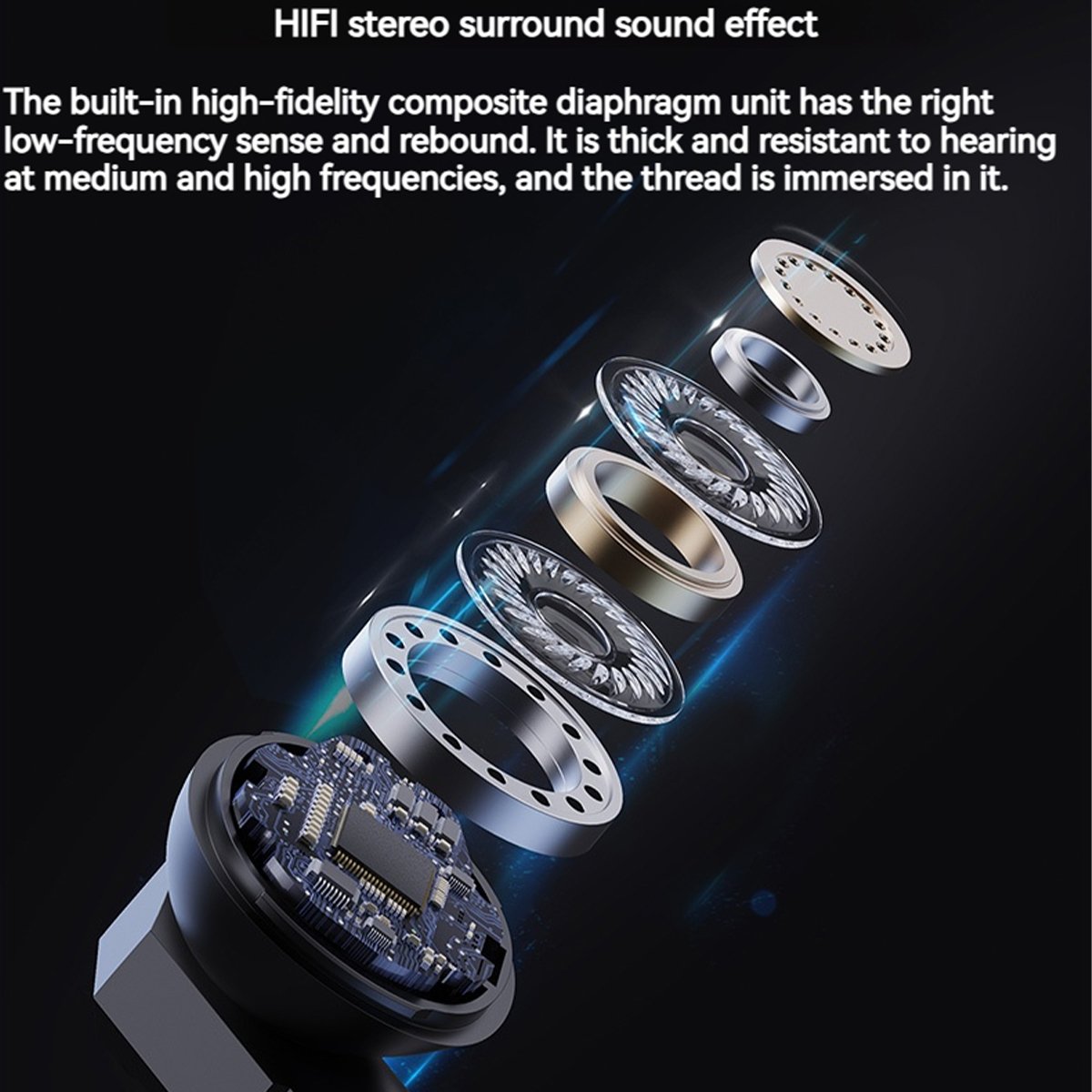 X37 Sci-Fi Earphone Lag-Free TWS Gaming Earbuds with Colorful Breathing Lights and Two Sound Effect Modes for Game and Music