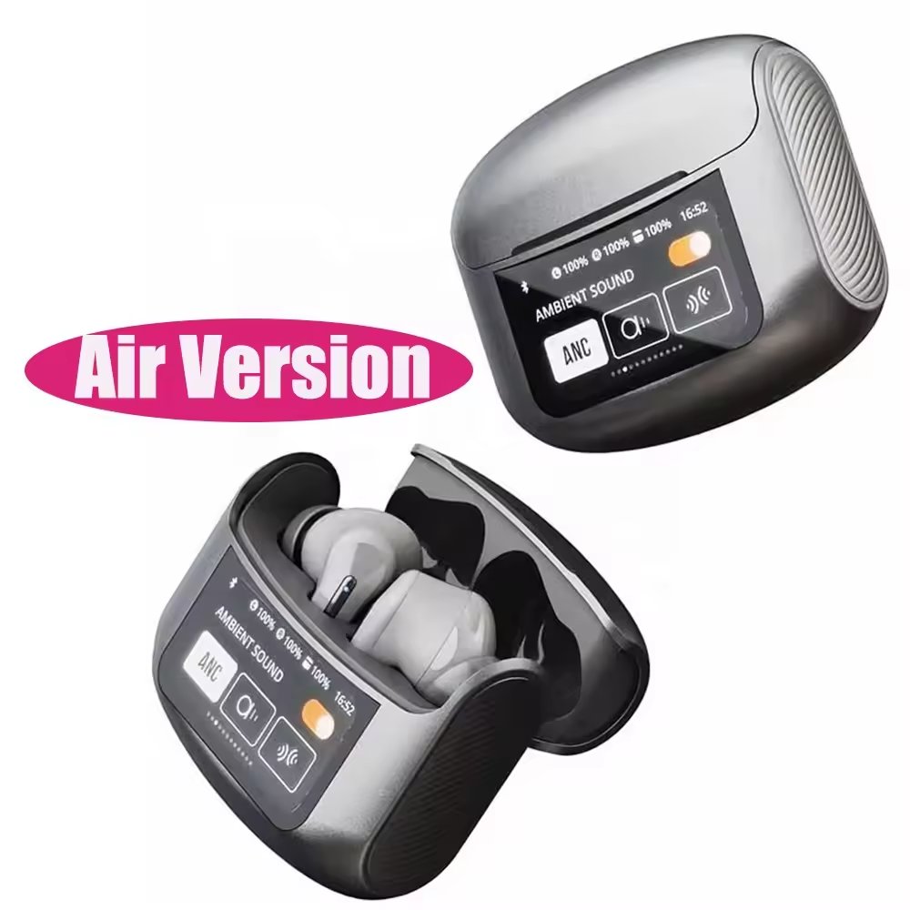 2024 HYX Air Version LED Full-Color Screen LCD Gaming in-ear Wireless Noise Cancelling Tws Earphones & Headphones