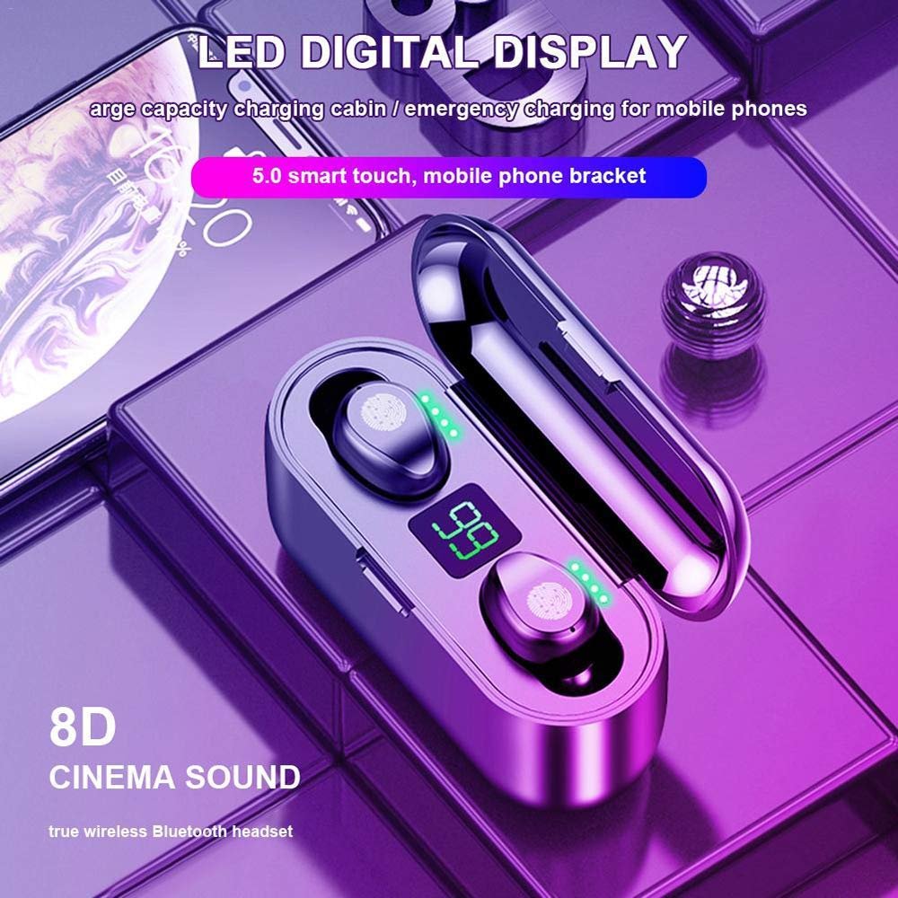cheapest F9 1 dollar items shop wholesale products TWS IPX7 Wireless Bluetooth earbuds ecouteur noise cancelling In-ear earphone
