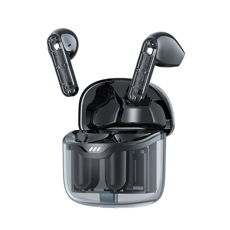 Transparent chassis wireless TM40 BT headset TWS low latency game headphones intelligent touch noise reduction Earphones