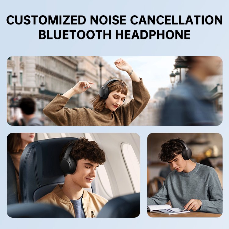 Wireless Bluetooth Over-Ear Noise Gaming Studio Anc Headphone Headset With Over Ear Tws Professional Cancelation & Headphones
