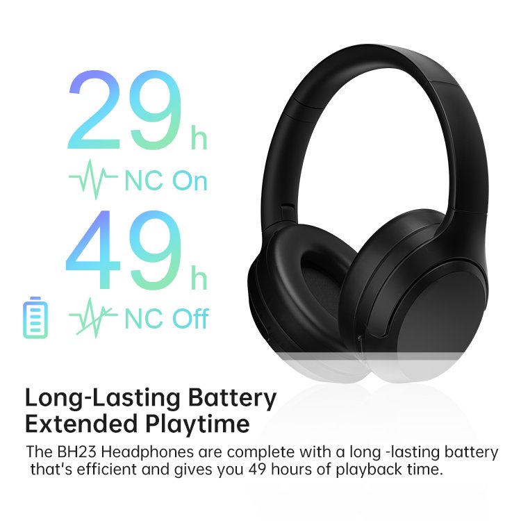 Wireless Bluetooth Over-Ear Noise Gaming Studio Anc Headphone Headset With Over Ear Tws Professional Cancelation & Headphones