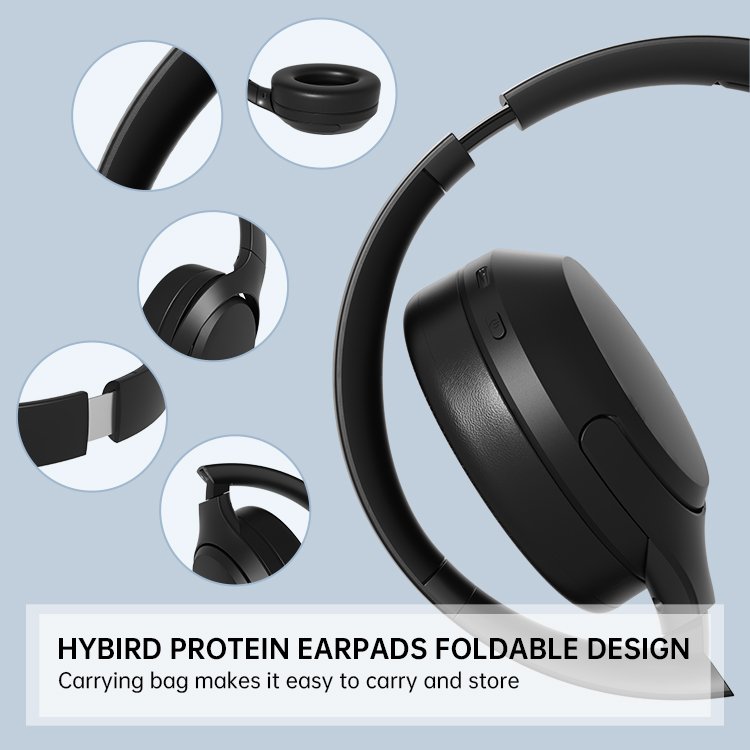 Wireless Bluetooth Over-Ear Noise Gaming Studio Anc Headphone Headset With Over Ear Tws Professional Cancelation & Headphones