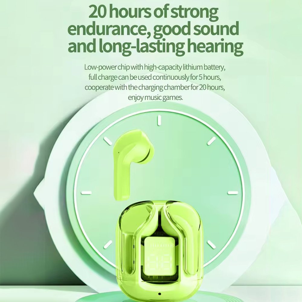 Air31 Earbuds Transparent TWS True Wireless Noise Cancelling In-Ear Gaming Headset Waterproof Business Boat Earphone