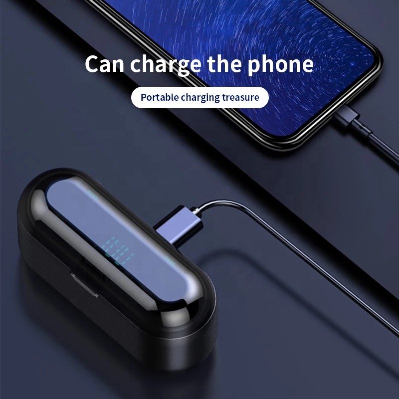 Trending products new arrivals Earphone F9 5.0 tws blue tooth earbuds
