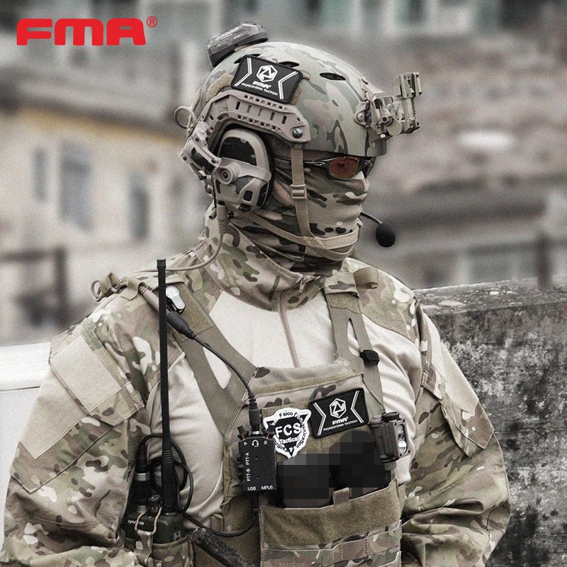 FMA/FCS AMP Communication Headset Hot Selling Communication Pickup Noise Canceling Hearing Protection Tactical Headphones TB1372