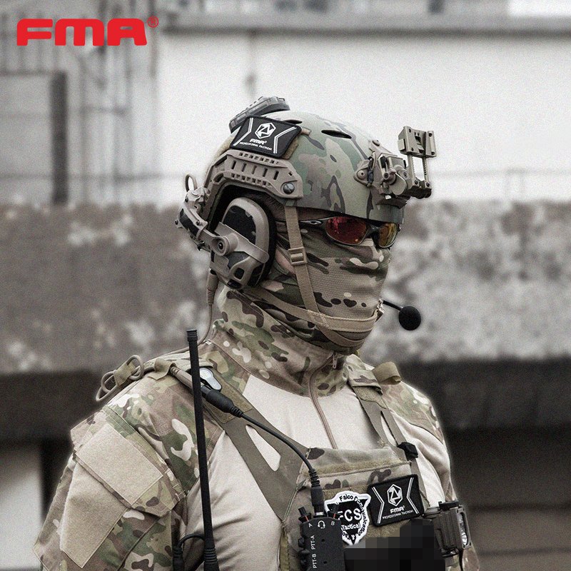 FMA/FCS AMP Communication Headset Hot Selling Communication Pickup Noise Canceling Hearing Protection Tactical Headphones TB1372