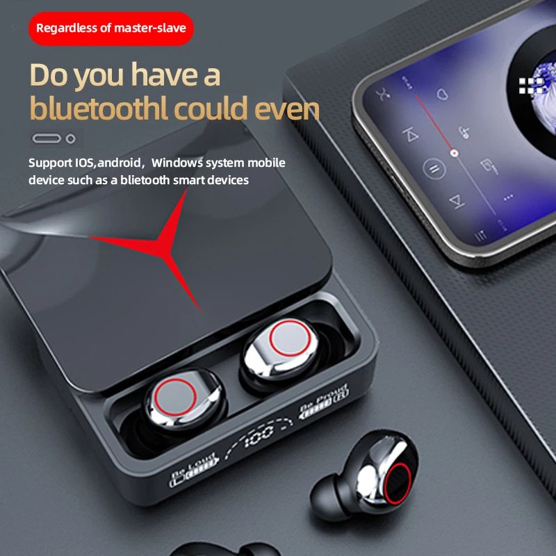 ipx7 waterproof earbuds headband headphones wireless earplug headset earphones headphones tws gaming headphones with mic M90PRO