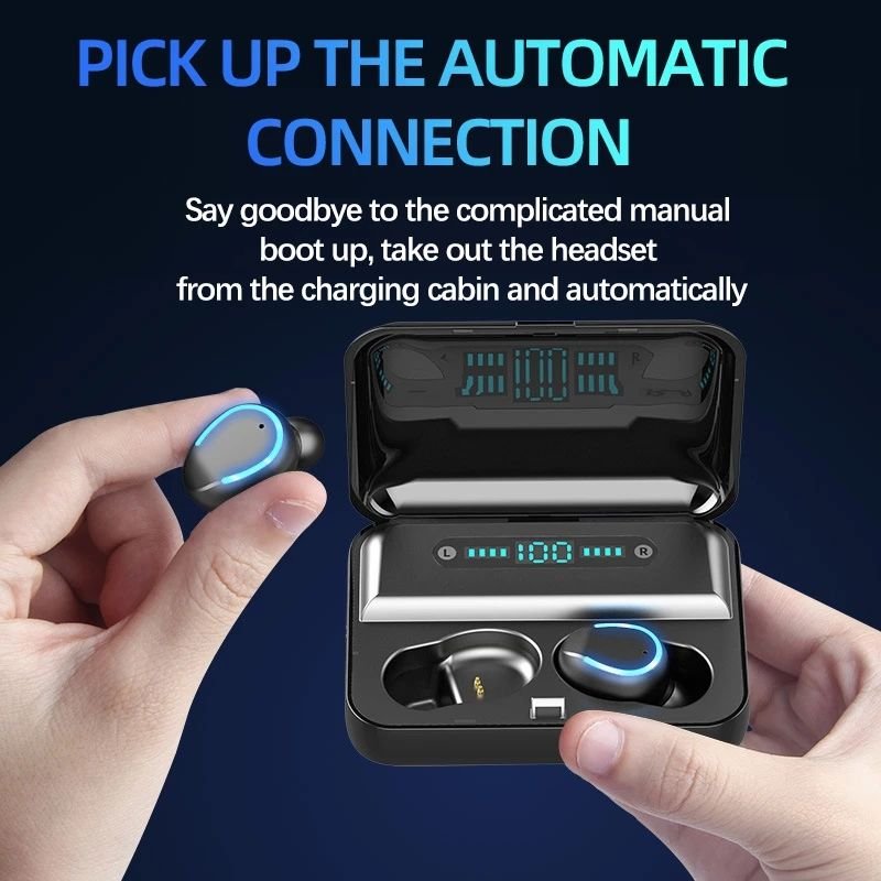 tws earphones waterproof hifi headphones fone de ouvido auriculares audifonos bt wireless earbuds f9-5 tws