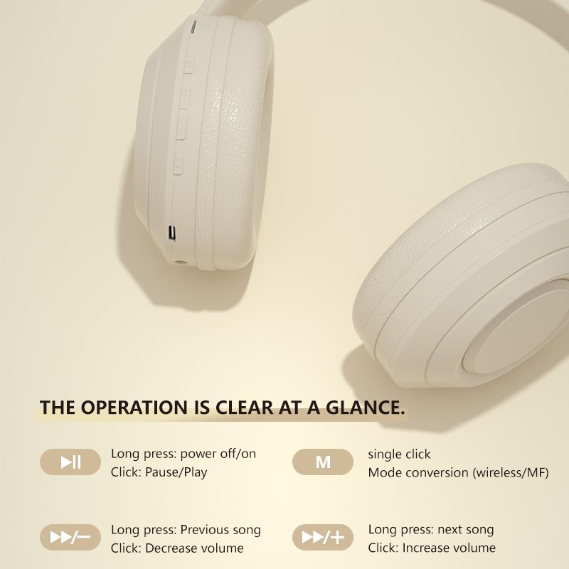 Dr58 Wireless Headphones Tws Earphones Hifi Bass Over-ear Headset Fones De Ouvido Sem Fio Ecouteur