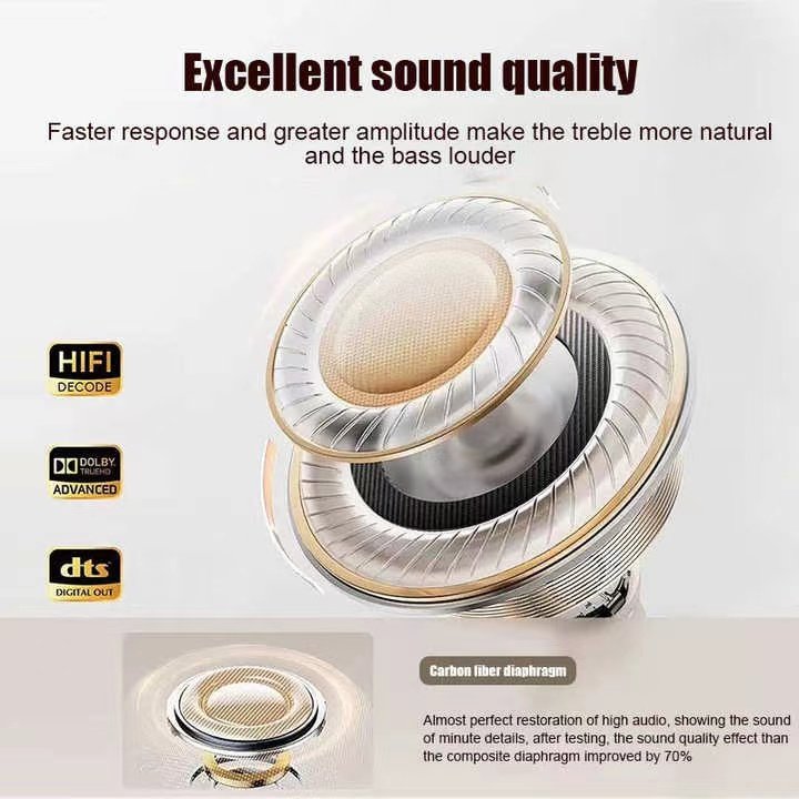 Wireless smart screen for JBL M6 headset active ANC noise cancelling IPX4 LED touch screen anc wireless earphone