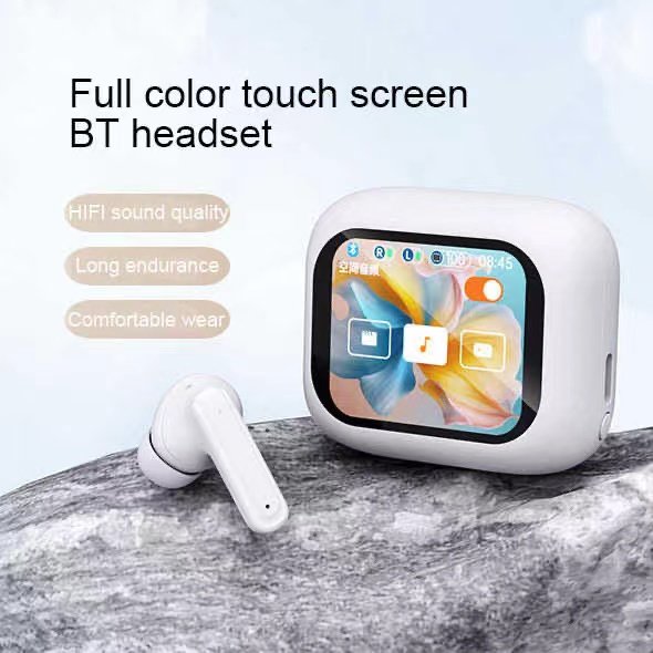 Wireless smart screen for JBL M6 headset active ANC noise cancelling IPX4 LED touch screen anc wireless earphone