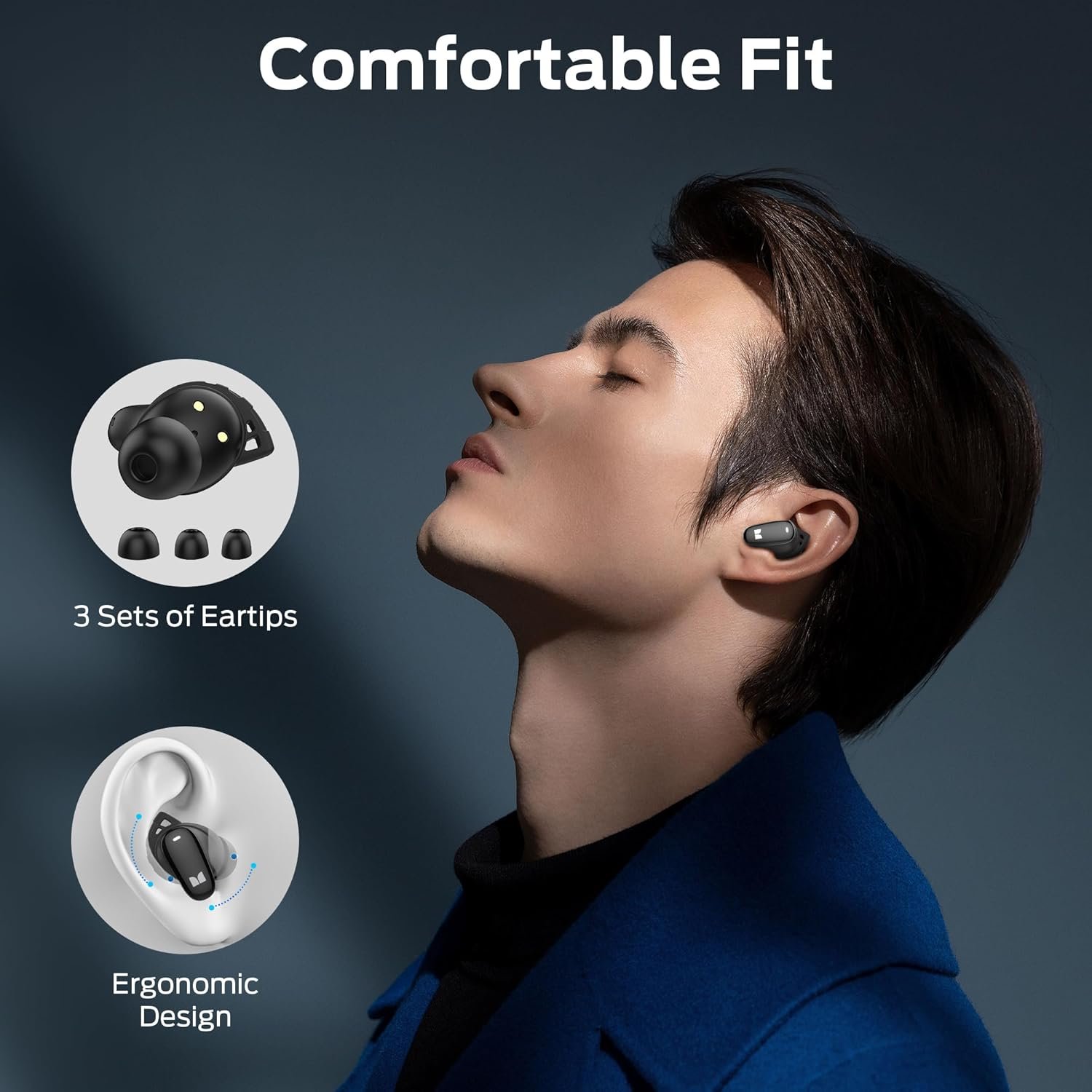 Monster N-Lite 206 ENC smart blue tooth5.4 in-ear hd clear call headphones comfortable fit IPX5 waterproof gaming earbuds