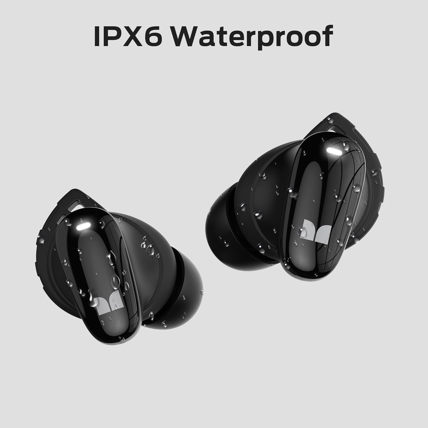 Monster N-Lite 206 ENC smart blue tooth5.4 in-ear hd clear call headphones comfortable fit IPX5 waterproof gaming earbuds