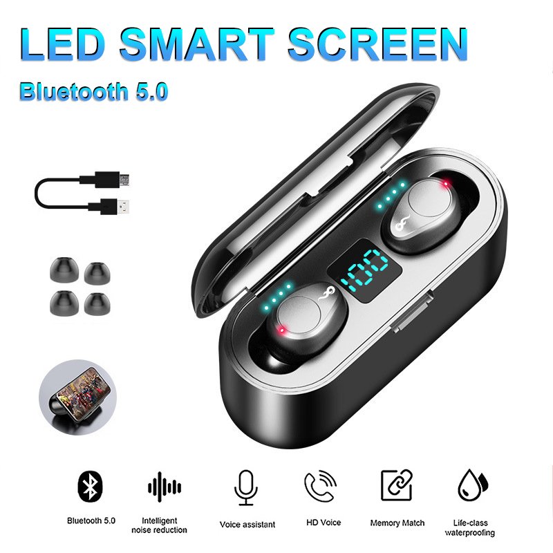 2023 new arrivals Wireless EarBuds TWS Bluetooth 5.0 earphones Good Sound Sweat Proof bluetooth headset for iphone 11 12
