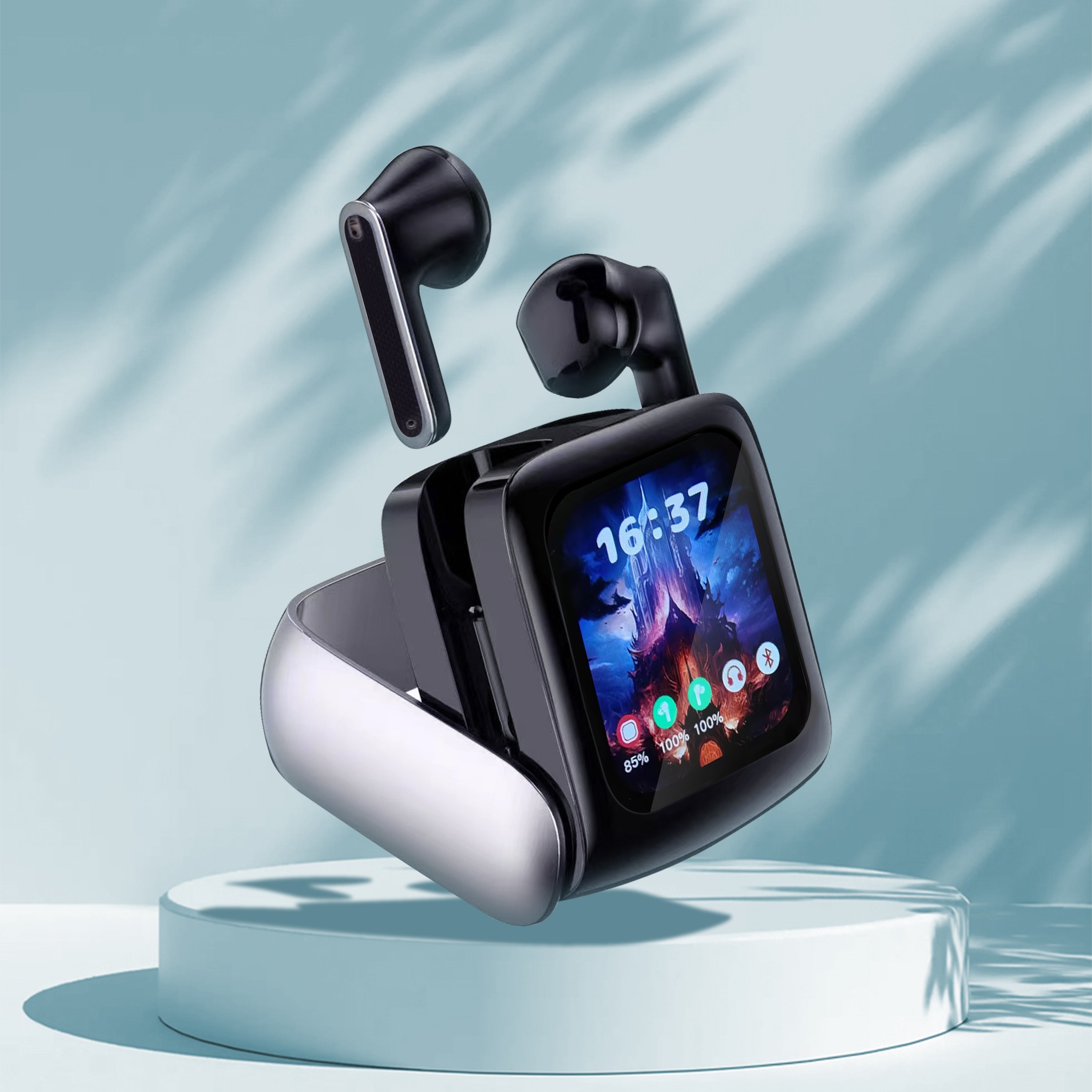 Best Quality Wholesale Hifi Noise Cancelling Tws Earphones With Touch Screen Wireless Stereo Bluetooth Earbuds