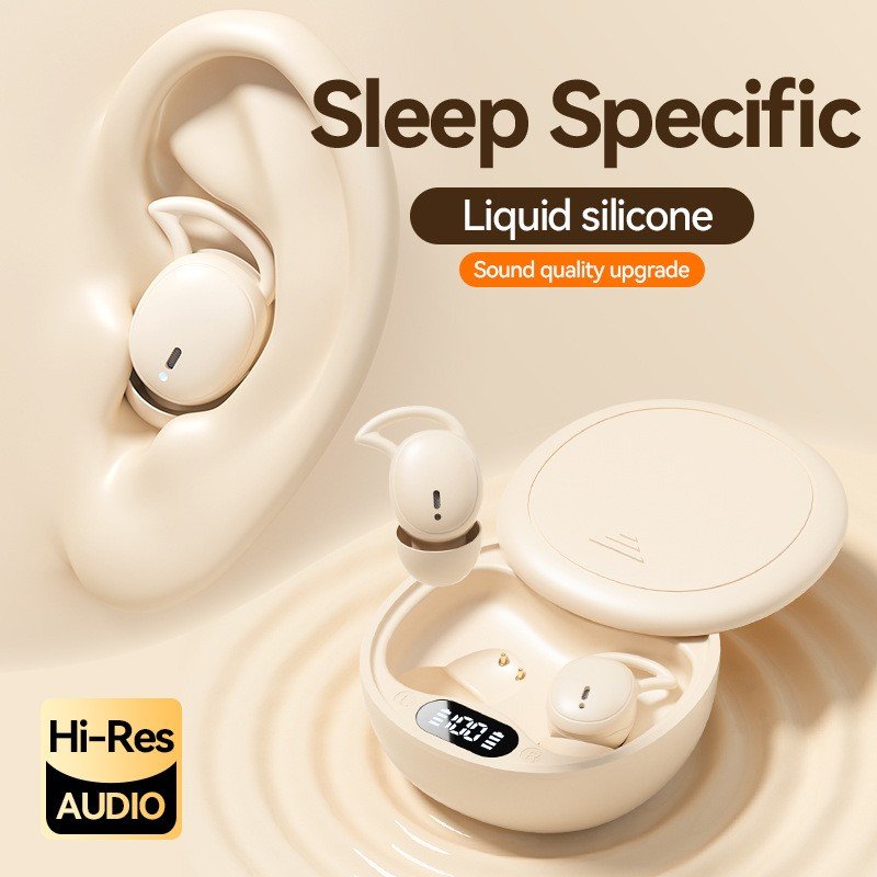 M73 Factory Wholesale Sleep Earphones High Fidelity Sound Quality Headphones Mini True Wireless M73 LED Power Digital Display