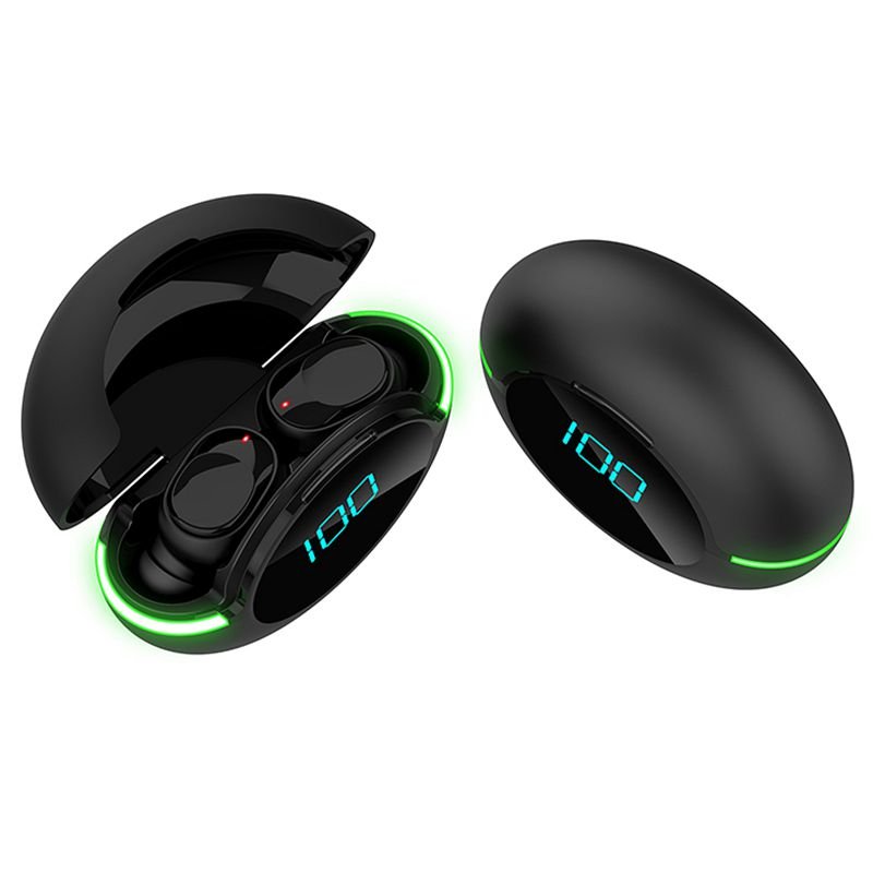 New Y80 Tws Mini In-ear Headphones LED Digital Display Low Latency Blue Tooth Earphones Wireless Game Earbuds