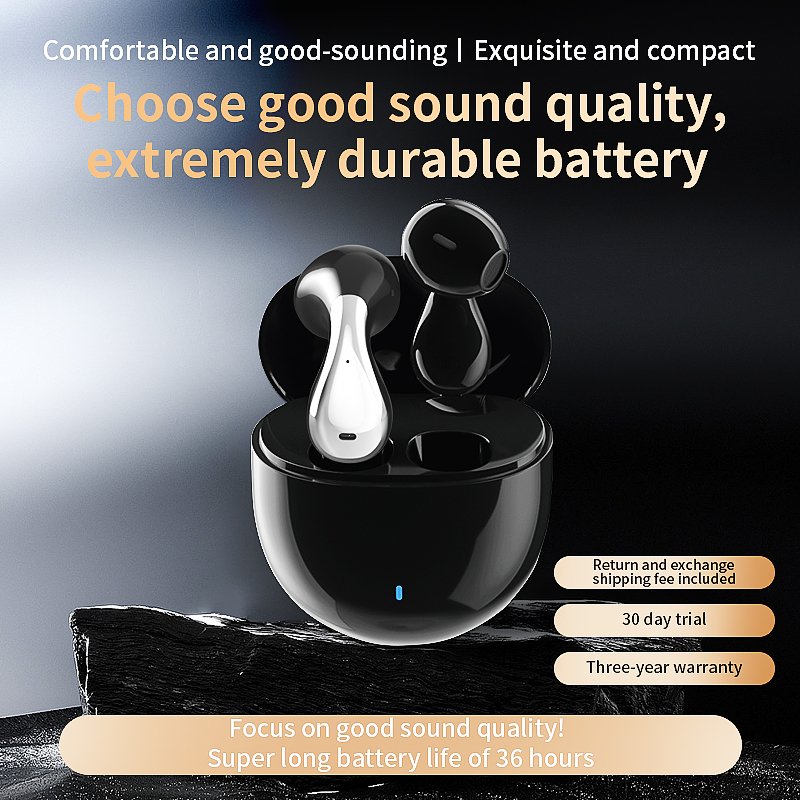 TWS Airbuds wireless headphones in ear ANC noise reduction low latency earbuds HiFi AAC touch control earphones