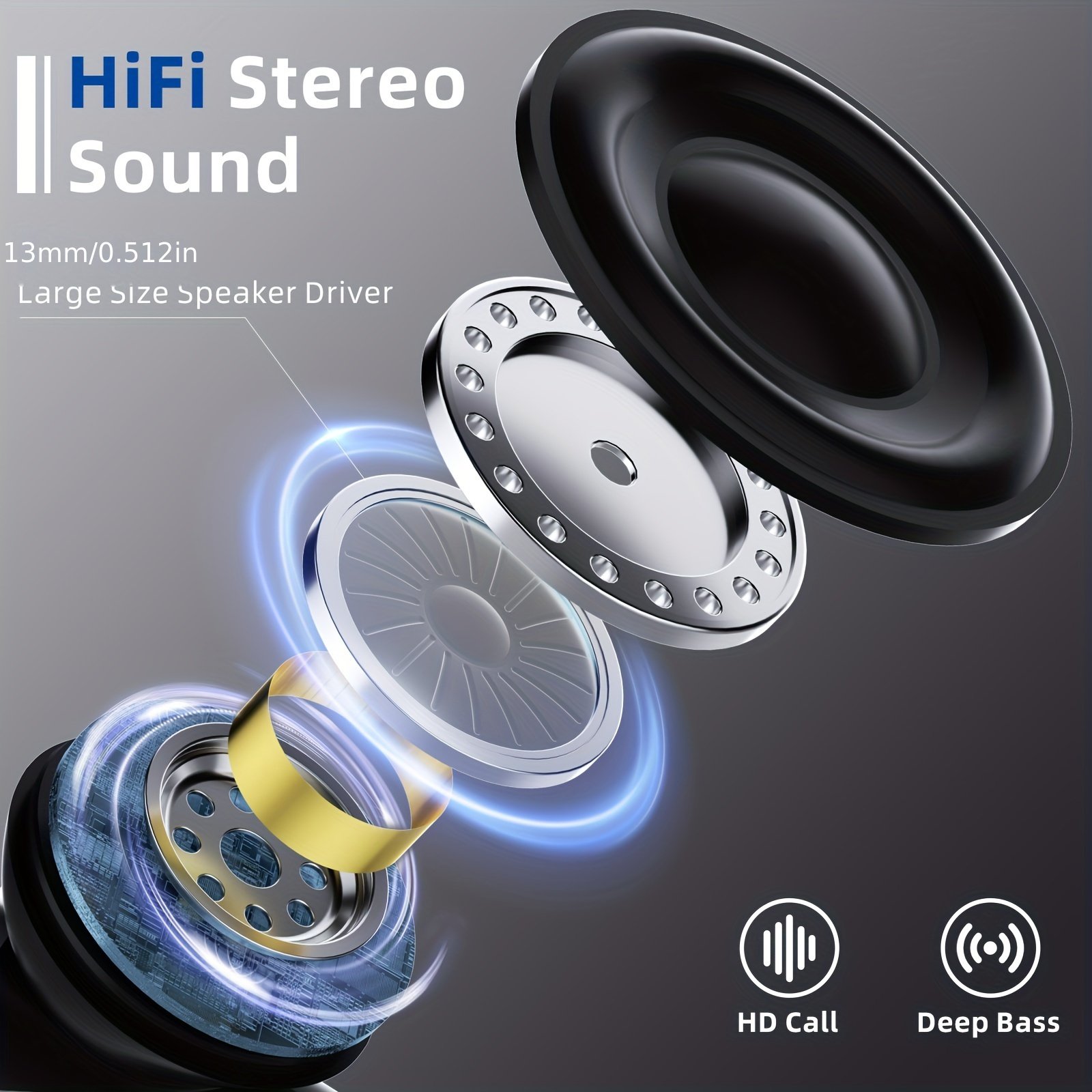 Gaming In-Ear Headphones Noise cancelling Earphones Type c Earbuds Ear hook Headsets Open ear TWS Headphones for iPhone Android
