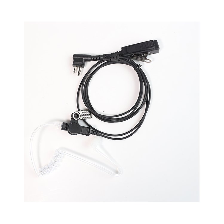 3.5mm Connectors Walkie Talkie Headset Earphone Competitive Price IPX-3 Waterproof Black Microphone Noise Cancelling Earbuds BK