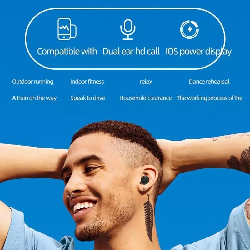 Wholesale A6S BT TWS Wireless BT 5.0 Noise canceling Hifi Gaming Handsfree earphone Headphones for iphone 6 7 8