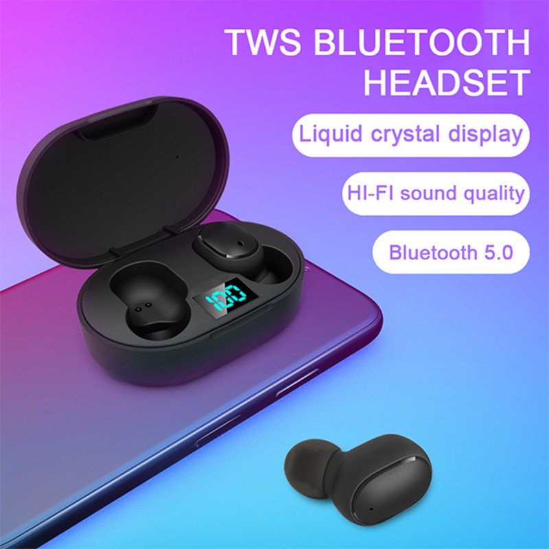 E6S TWS Waterproof In Ear Earphone Wireless Headphone Handsfree Headset Mini Earbuds