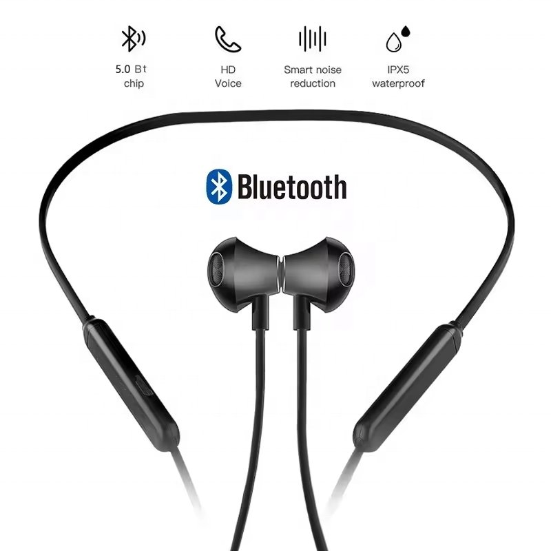 Dodoup S9 Neckband Headphones 9D Noise Reduction HIFI Stereo Hanging Ear Earphones Earbuds